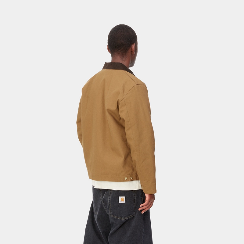 Khaki Men Carhartt Detroit Winter Jackets | KHN-072541