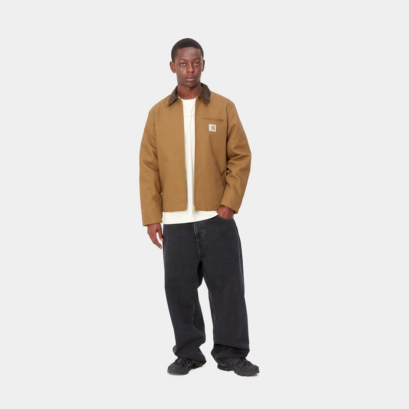 Khaki Men Carhartt Detroit Winter Jackets | KHN-072541