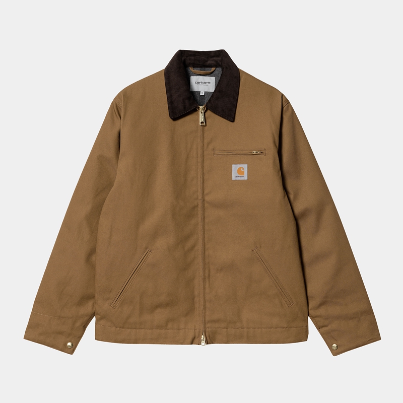 Khaki Men Carhartt Detroit Winter Jackets | KHN-072541