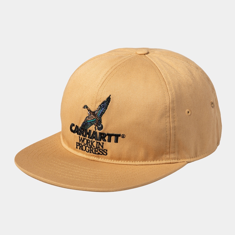 Khaki Men Carhartt Ducks Hats | NXC-029154