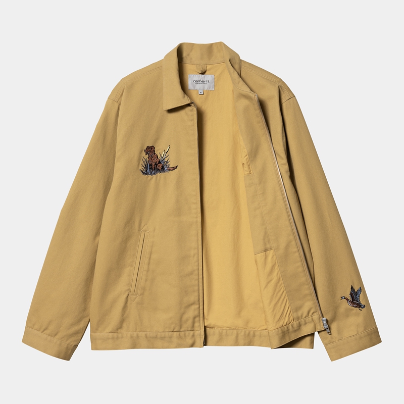 Khaki Men Carhartt Ducks Jackets | WAN-390471