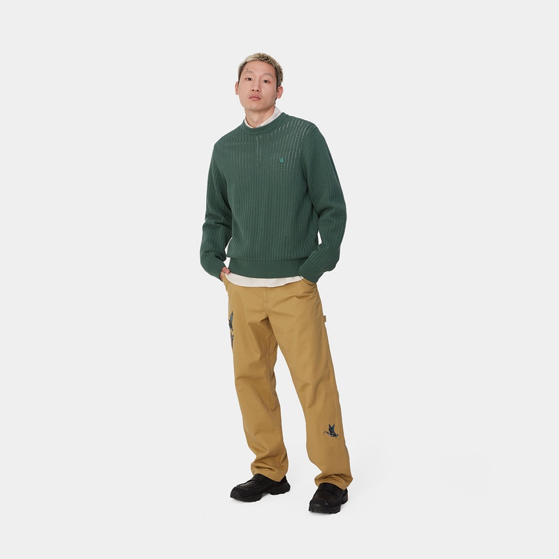 Khaki Men Carhartt Ducks Single Knee Pants | RJX-439605