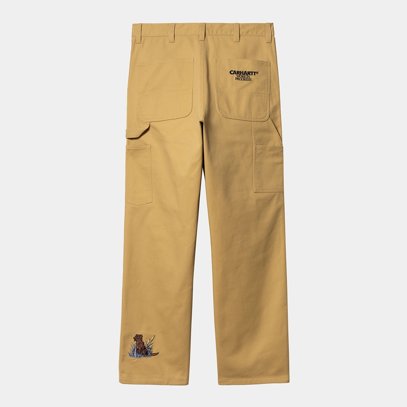 Khaki Men Carhartt Ducks Single Knee Pants | RJX-439605