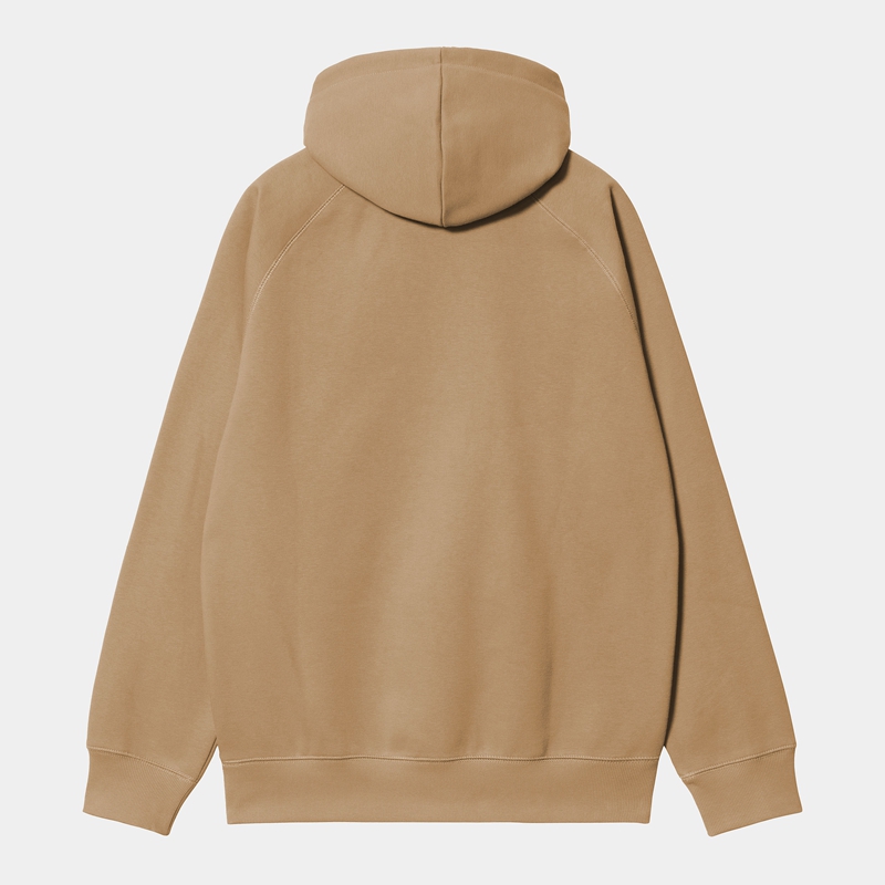 Khaki Men Carhartt Hooded Chase Hoodie | JLR-279603