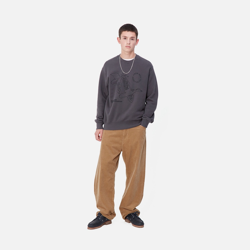 Khaki Men Carhartt Landon Pants | YJI-024756