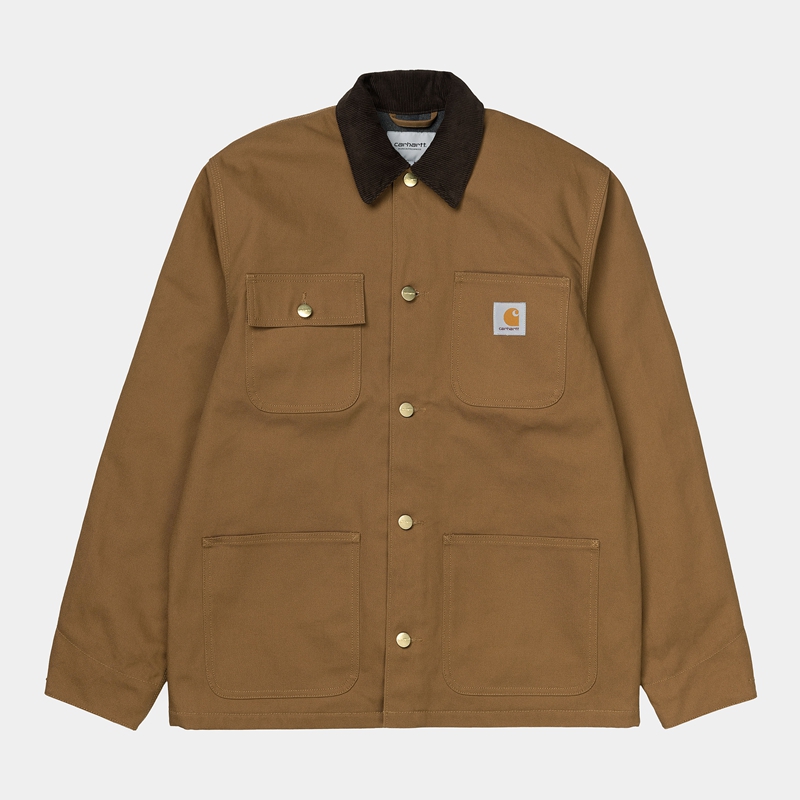 Khaki Men Carhartt Michigan Winter Jackets | NMO-207519