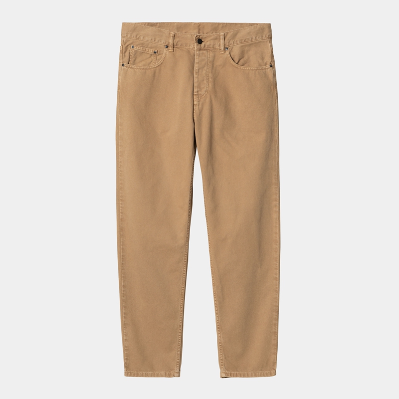 Khaki Men Carhartt Newel Pants | ATX-659370