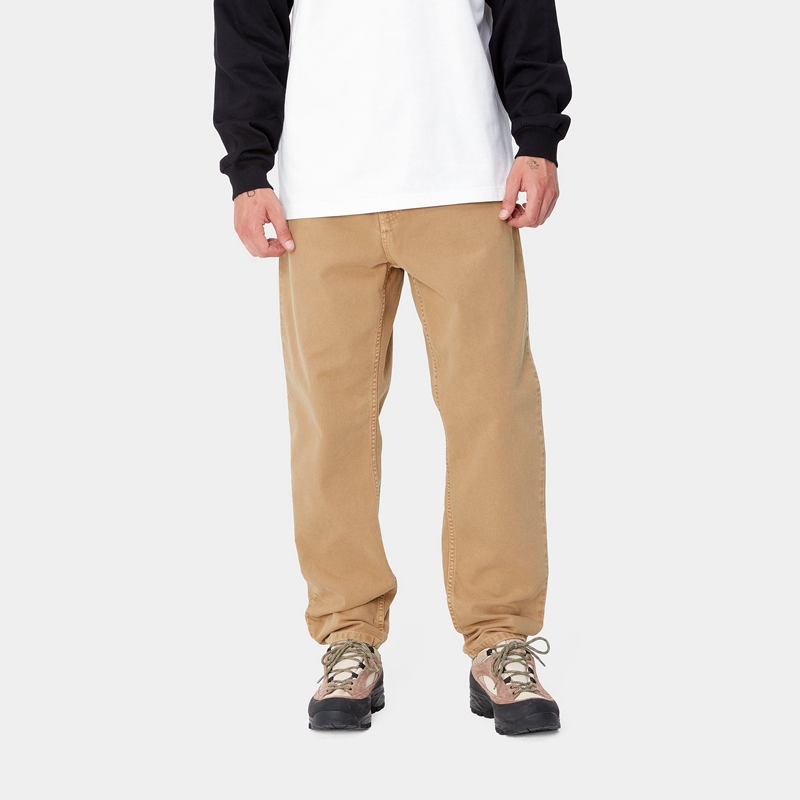 Khaki Men Carhartt Newel Pants | ATX-659370