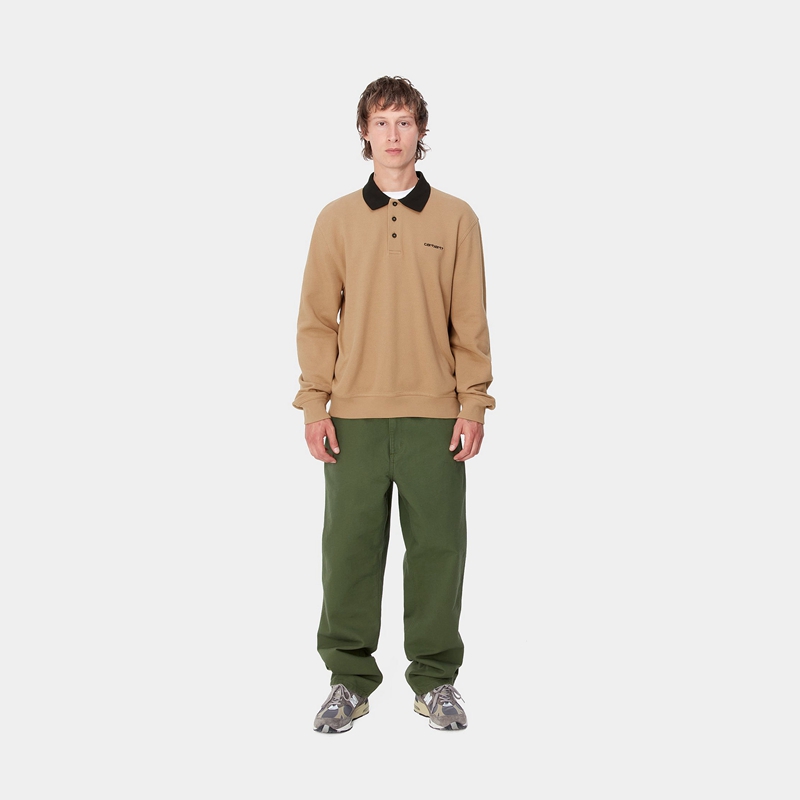 Khaki Men Carhartt Vance Rugby Shirts | RDQ-195084