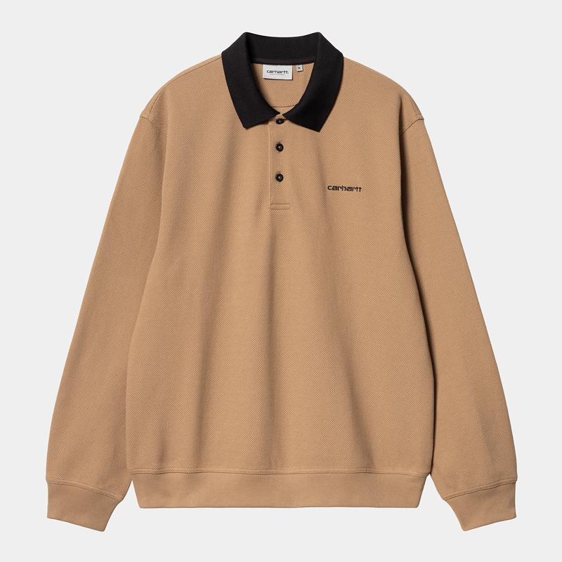 Khaki Men Carhartt Vance Rugby Shirts | RDQ-195084