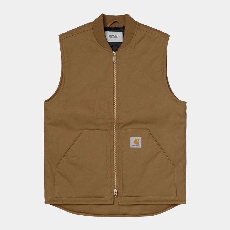 Khaki Men Carhartt Vest | SVL-234017