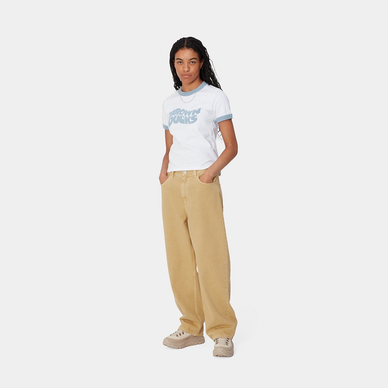 Khaki Women Carhartt Brandon Pants | WTC-089263