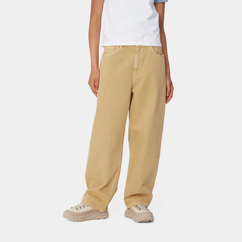 Khaki Women Carhartt Brandon Pants | WTC-089263