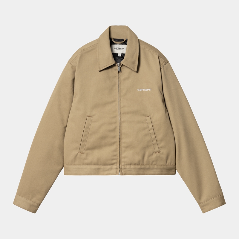 Khaki Women Carhartt Module Script Jackets | HNV-346597