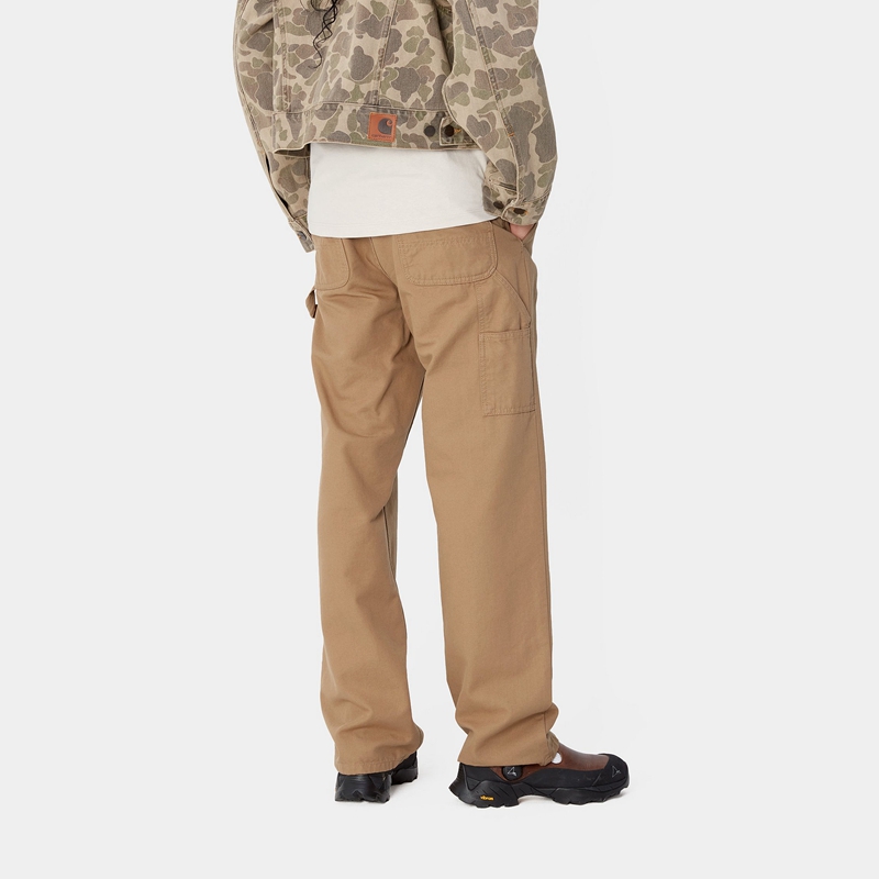 Khaki Women Carhartt Pierce Straight Pants | SRW-081497