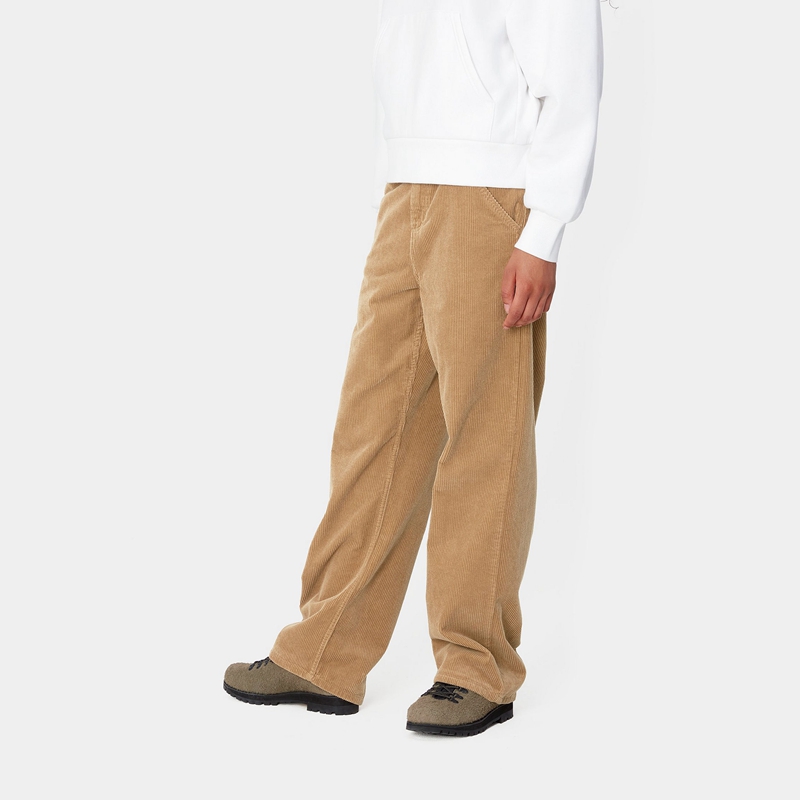 Khaki Women Carhartt Simple Pants | XYI-752961