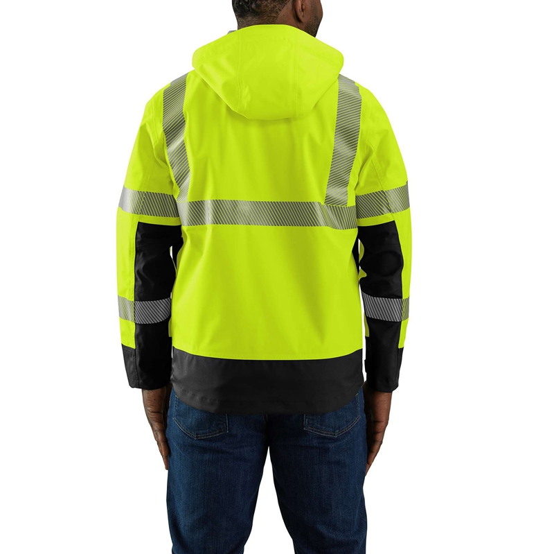 Light Green Men Carhartt High-Visibility Storm Defender® Loose Fit Lightweight Class Jackets | FZP-362417