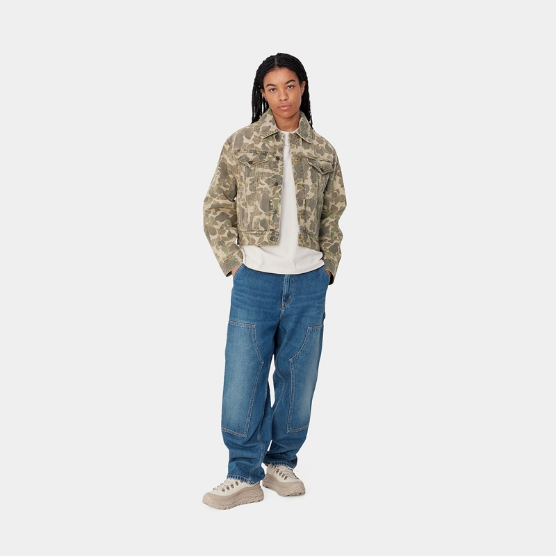 Light Green Women Carhartt Duck Orell Jackets | AEV-137692