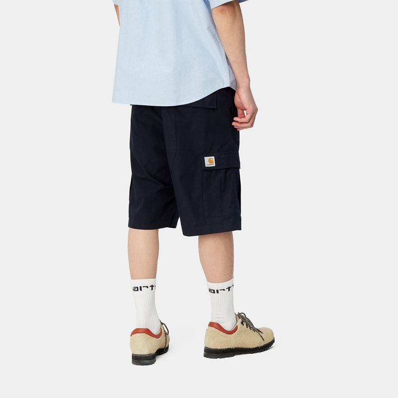 Navy Men Carhartt Aviation Shorts | SJU-468951