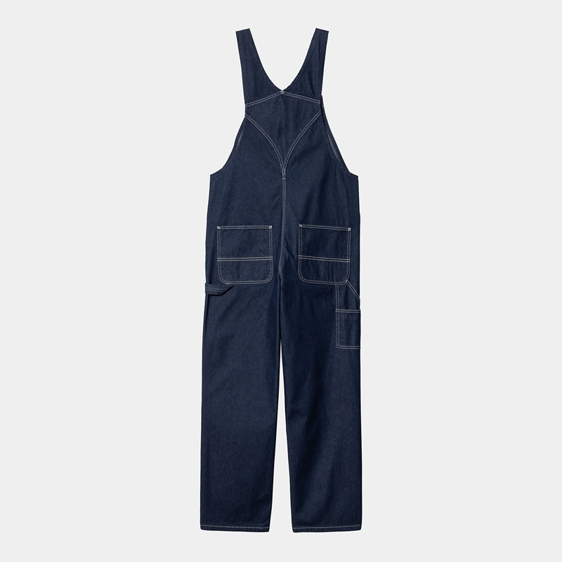 Navy Men Carhartt BIB Overalls | FKI-347652