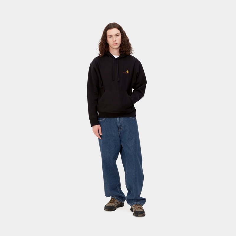 Navy Men Carhartt Brandon Pants | UWF-123547