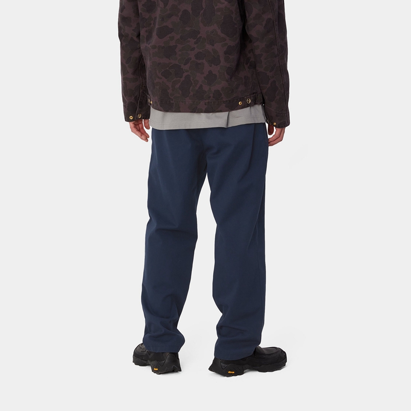 Navy Men Carhartt Calder Pants | BTW-021456