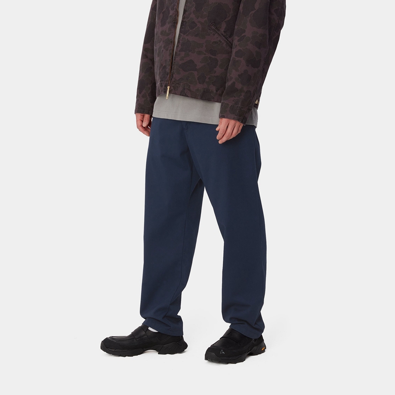 Navy Men Carhartt Calder Pants | BTW-021456