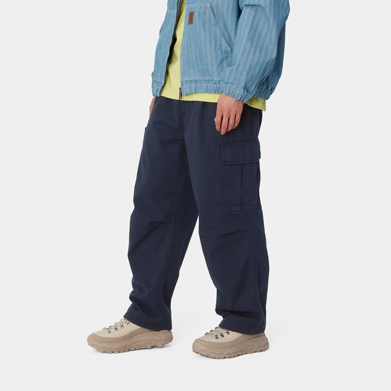 Navy Men Carhartt Cole Cargo Pants | FEV-865302