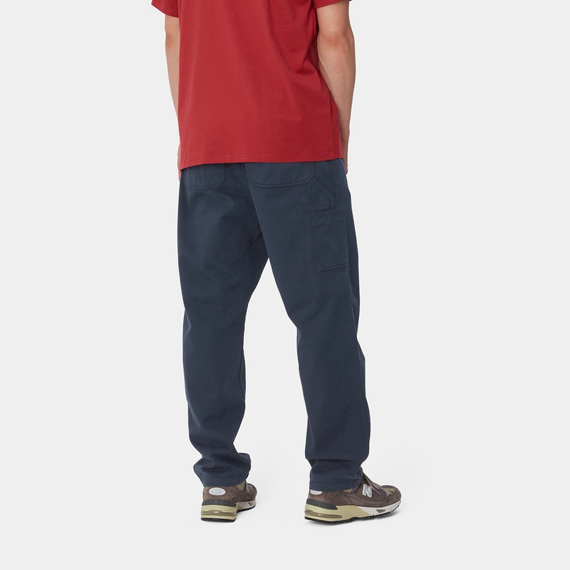 Navy Men Carhartt Flint Pants | JOW-502179