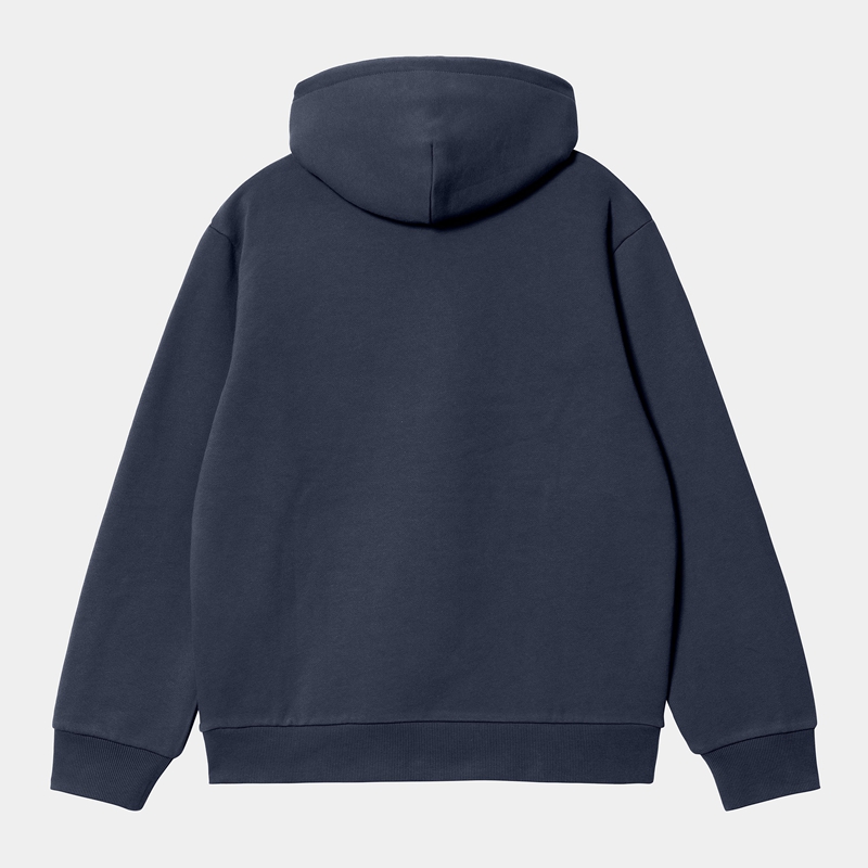 Navy Men Carhartt Hooded Hoodie | YQE-436058