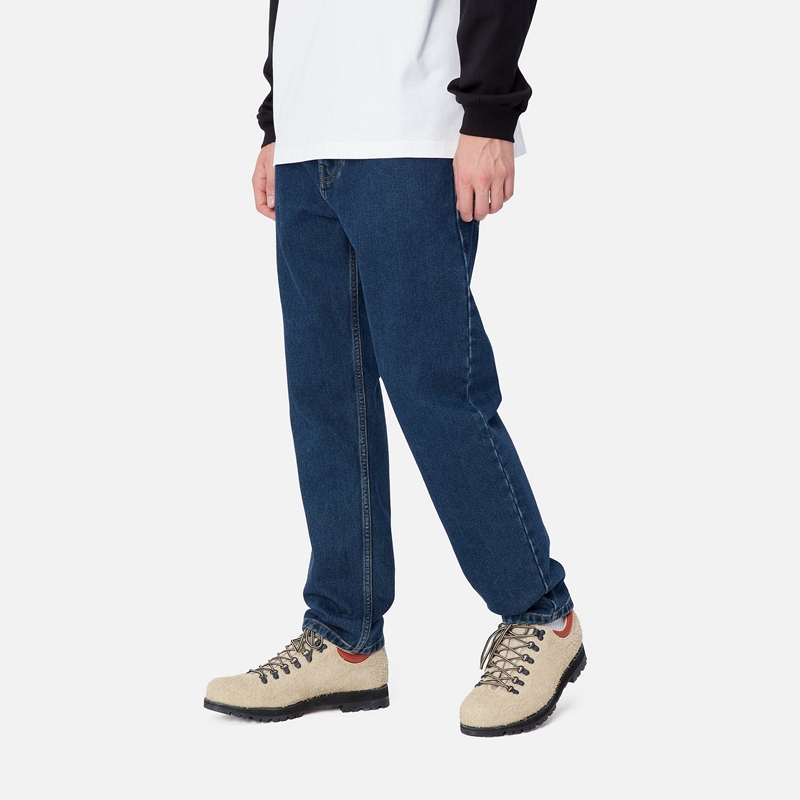 Navy Men Carhartt Newel Pants | BOS-916304