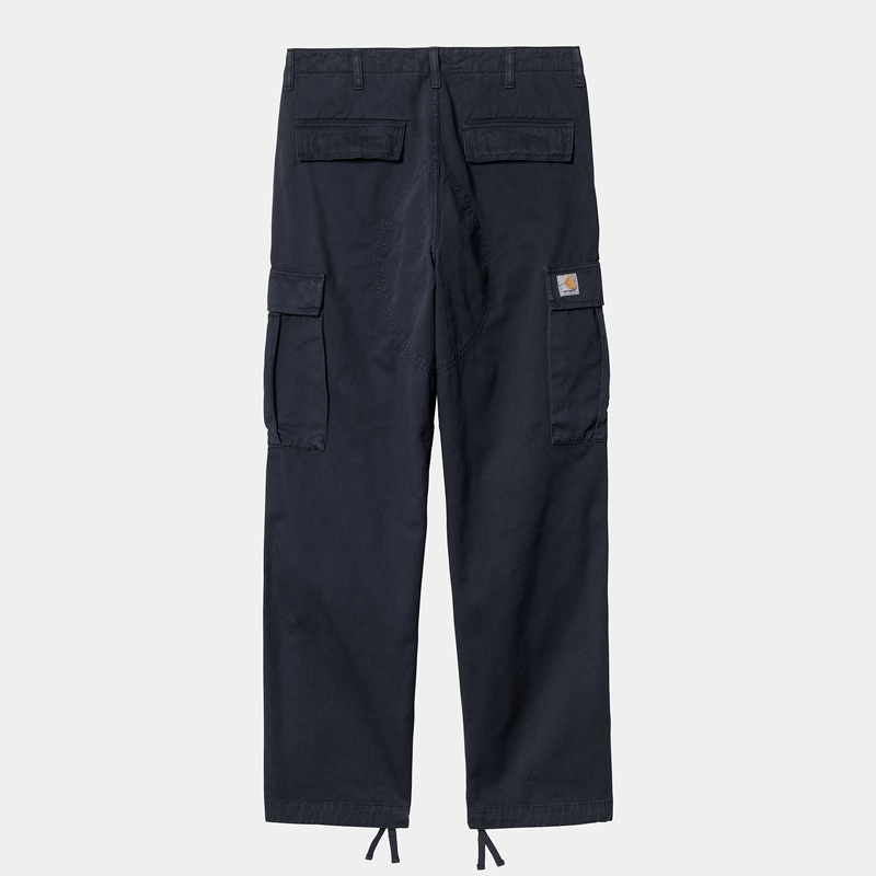 Navy Men Carhartt Regular Cargo Pants | GOV-487962