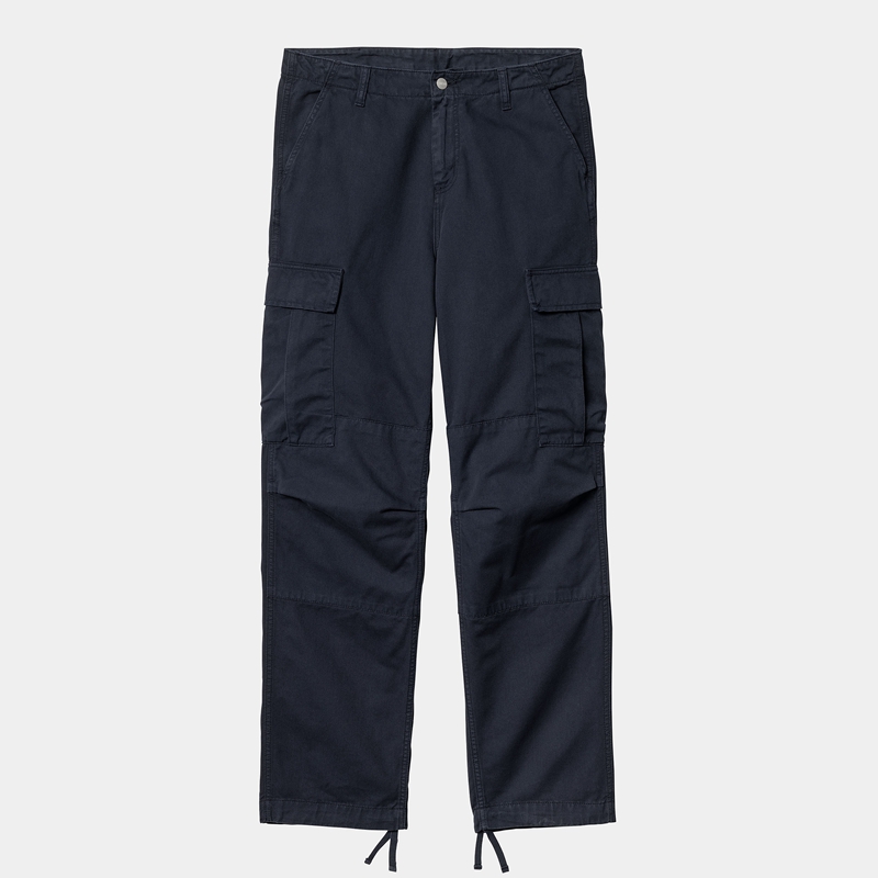 Navy Men Carhartt Regular Cargo Pants | GOV-487962