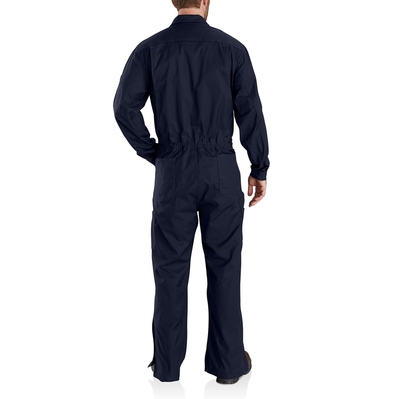 Navy Men Carhartt Rugged Flex® Canvas Coverall Overalls | UDS-461250