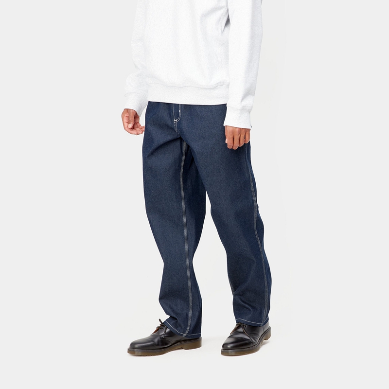 Navy Men Carhartt Simple Pants | ORB-308671