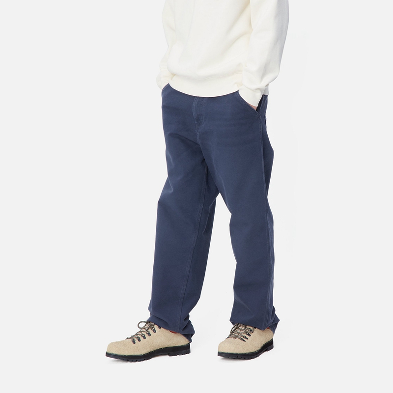 Navy Men Carhartt Simple Pants | TOQ-809456