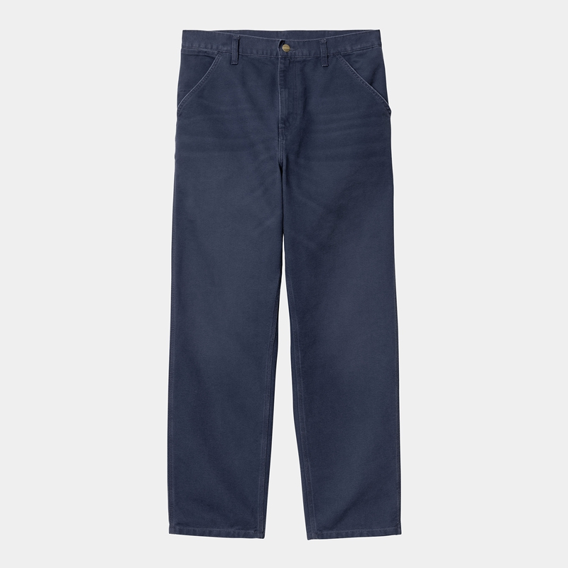 Navy Men Carhartt Simple Pants | TOQ-809456