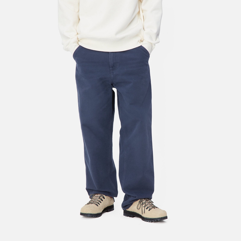 Navy Men Carhartt Simple Pants | TOQ-809456