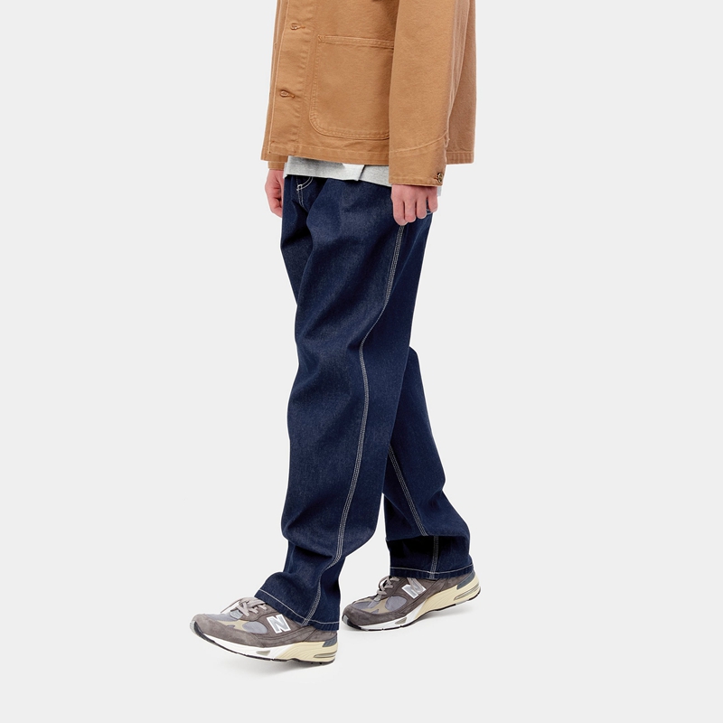 Navy Men Carhartt Simple Pants | XUO-203468