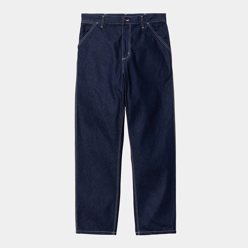 Navy Men Carhartt Simple Pants | XUO-203468