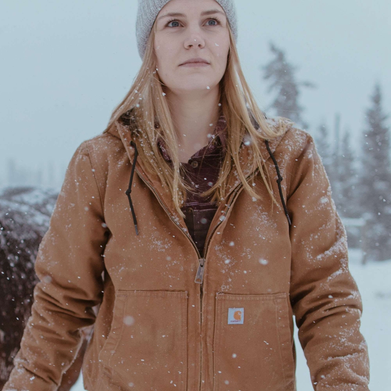 Navy Women Carhartt Active Jackets | HSP-396178