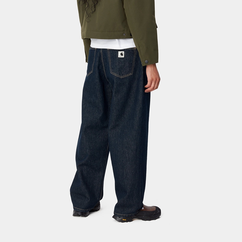 Navy Women Carhartt Brandon Pants | EOI-489530