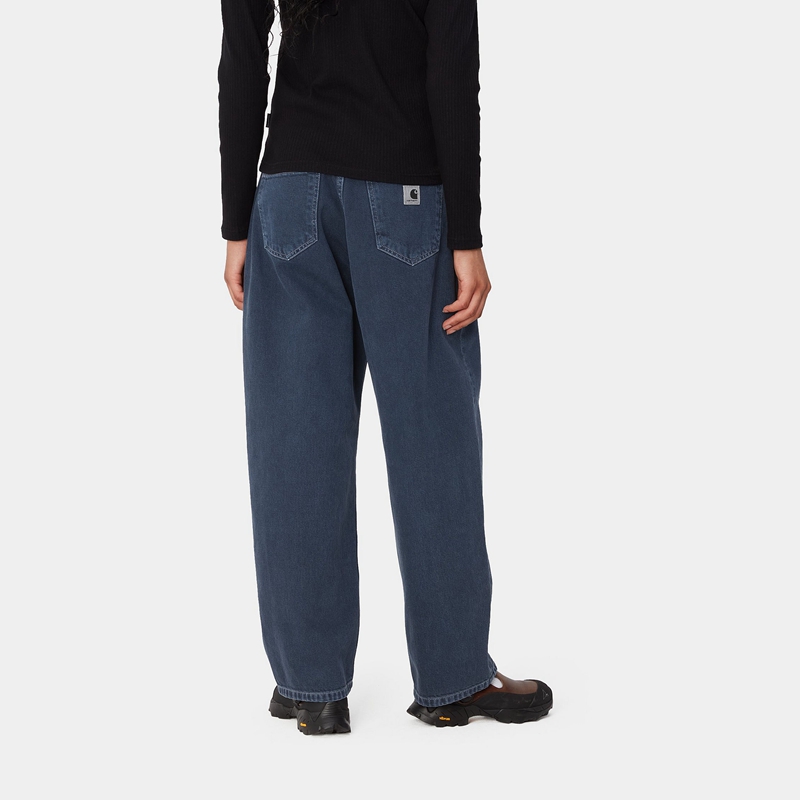 Navy Women Carhartt Brandon Pants | NZM-253689