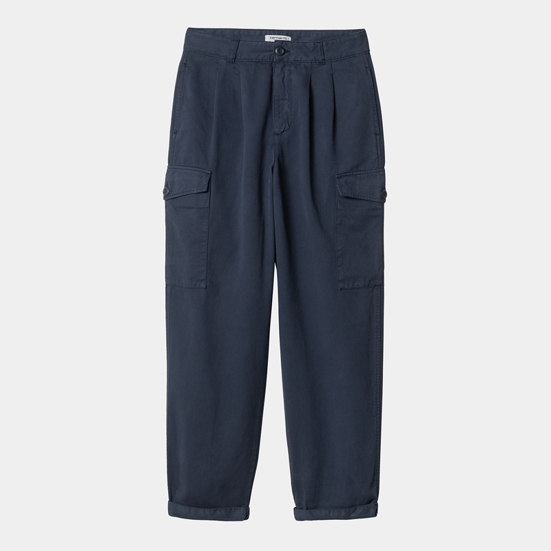 Navy Women Carhartt Collins Pants | RVA-124960