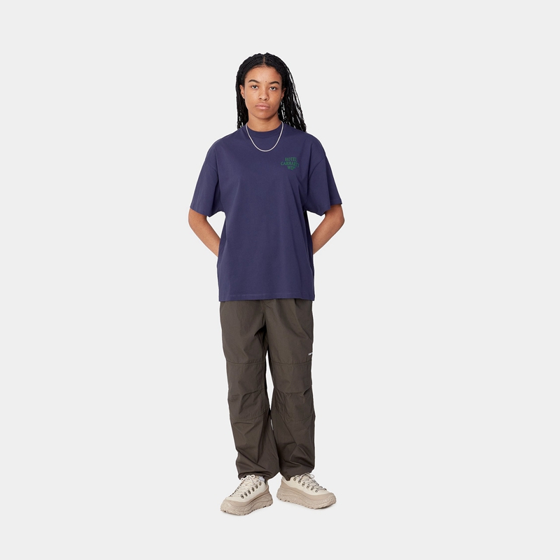 Navy Women Carhartt Do Not Disturb T-Shirt | FWE-310726