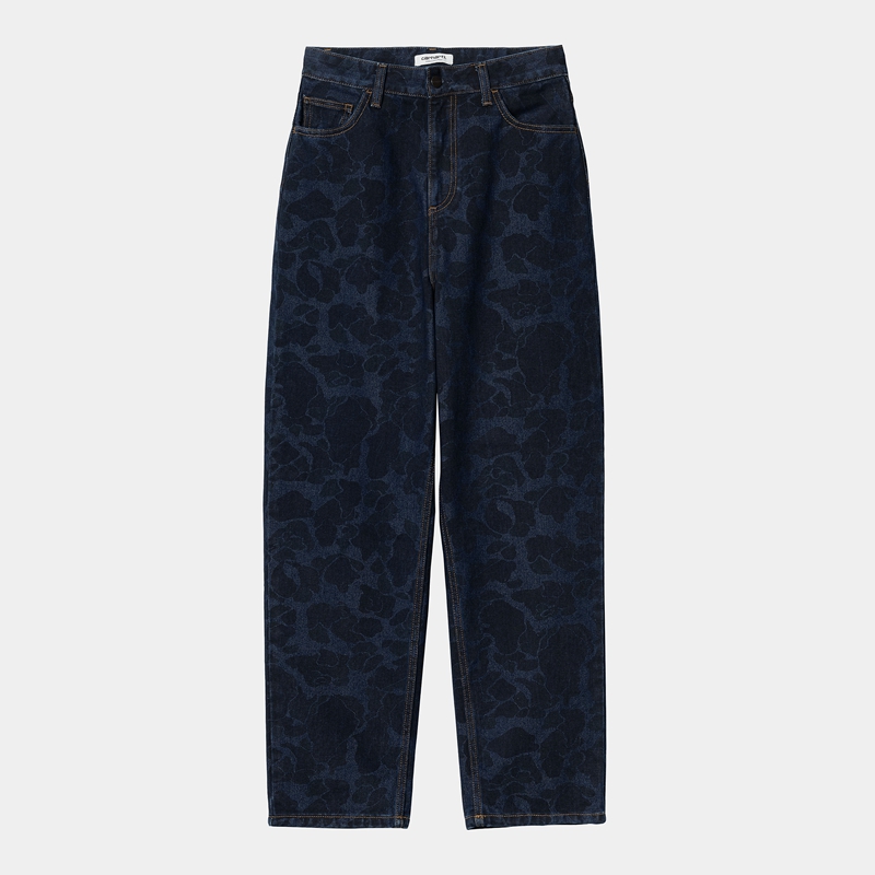 Navy Women Carhartt Duck Orell Pants | SWV-215708