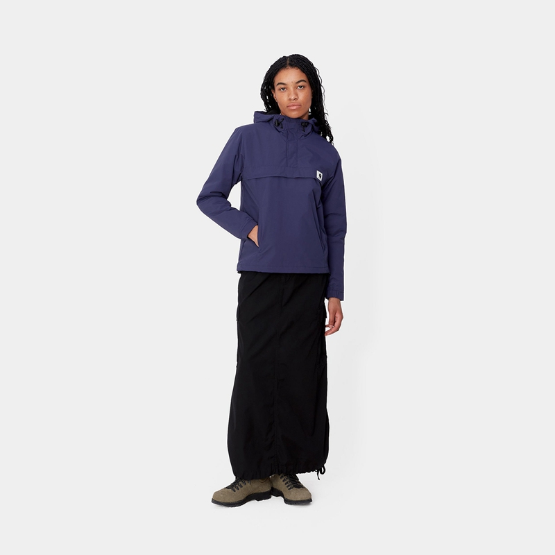 Navy Women Carhartt Nimbus Pullover | XDI-708315