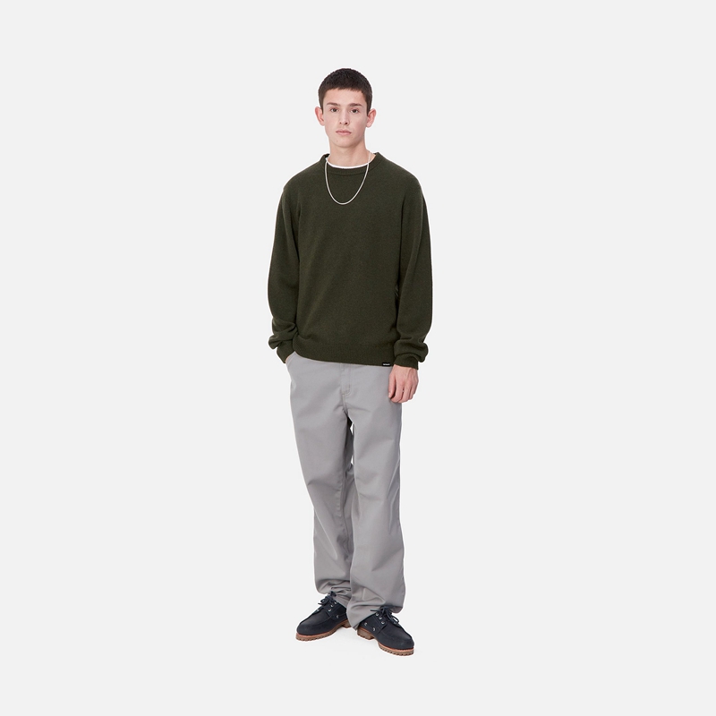 Olive Men Carhartt Alten Sweatshirt | ISJ-956410