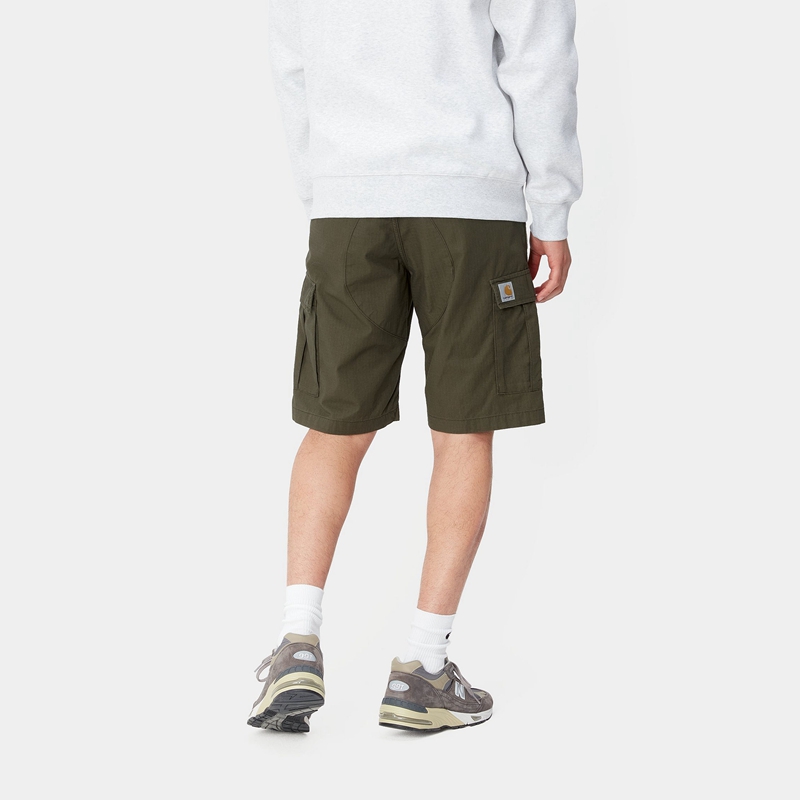 Olive Men Carhartt Aviation Shorts | OXQ-634152