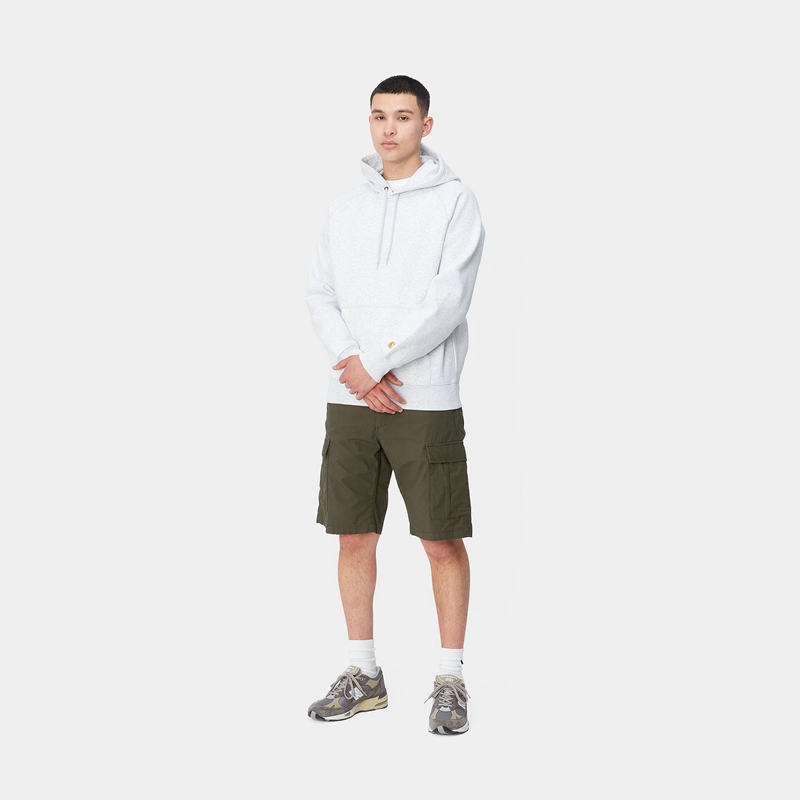 Olive Men Carhartt Aviation Shorts | OXQ-634152